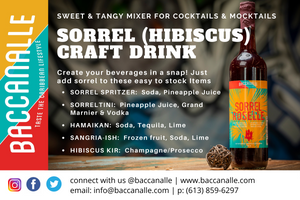 Hibiscus (Sorrel) Cocktail/Mocktail Mixer Kit